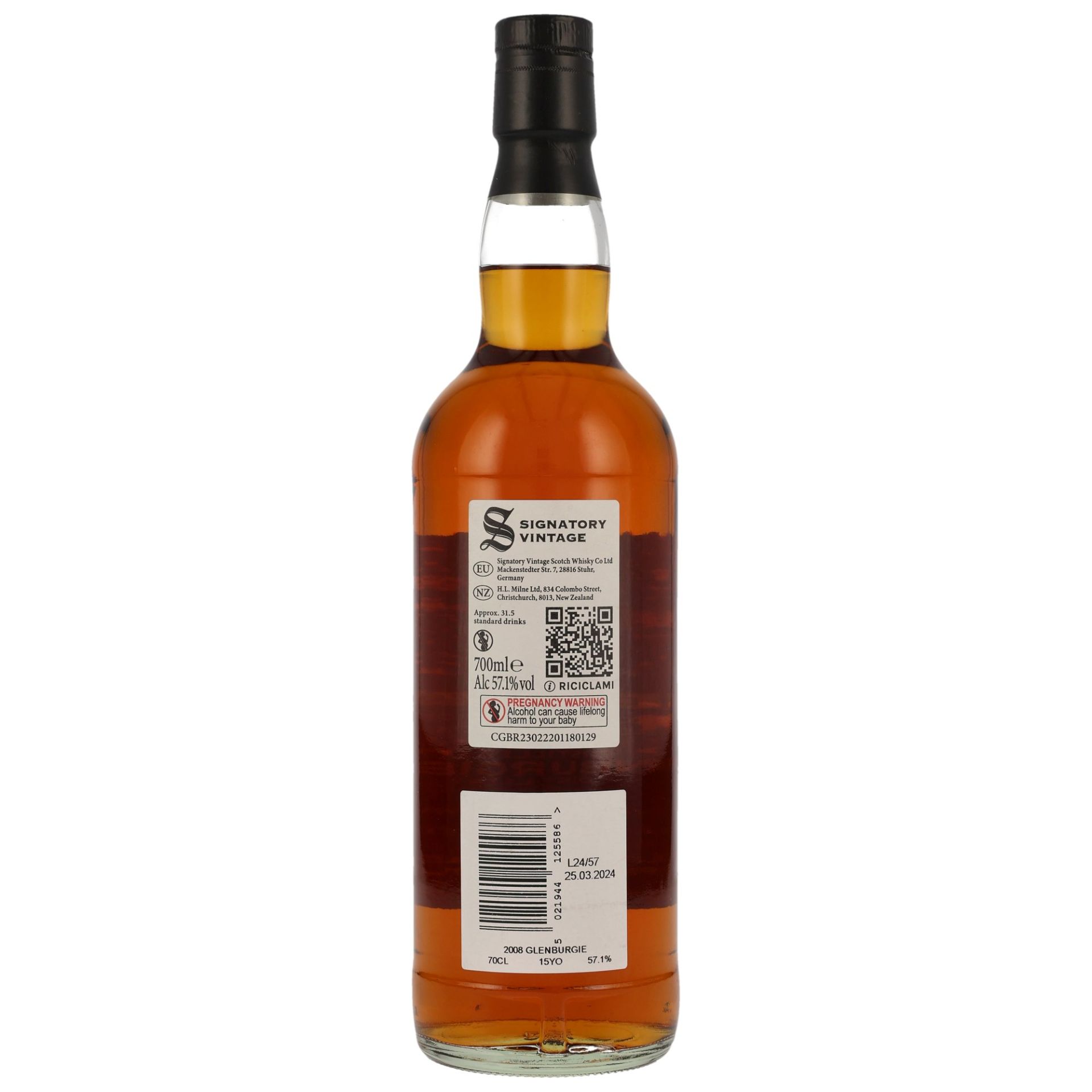 Glenburgie 2008 - 15 y.o. - Signatory 100 PROOF Exceptional Edition #2 Glenburgie 2008 - 15 y.o. - Signatory 100 PROOF Exceptional Edition #2